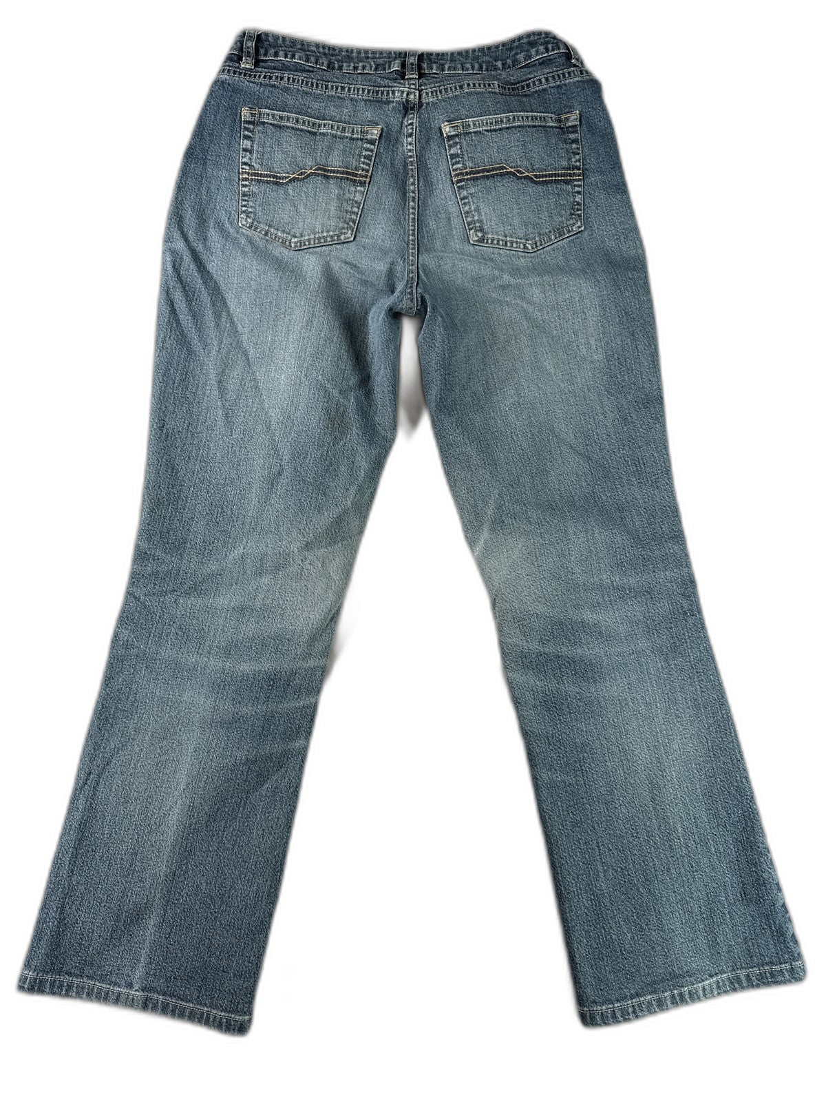 Caslon Straight Leg Jeans Womens 10 Blue Stretch Denim Mid Rise Cotton Spandex