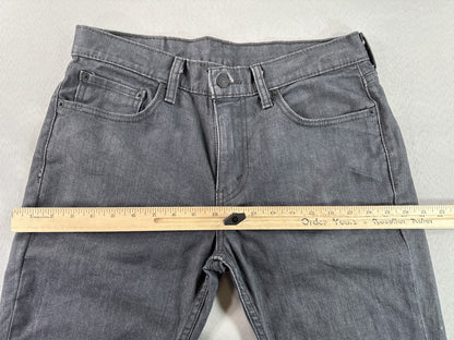 Levi's 511 Straight Leg Jeans 33 x 30 33x30 Gray Cotton Fit Denim Pants Made in