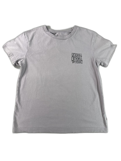 VANS Off The Wall Graphic Tee X SMALL Gray Cotton Crewneck Short Sleeve