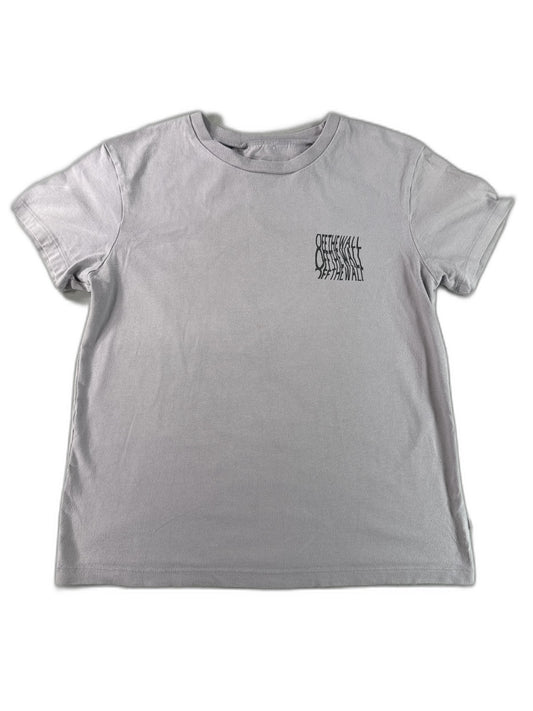 VANS Off The Wall Graphic Tee X SMALL Gray Cotton Crewneck Short Sleeve
