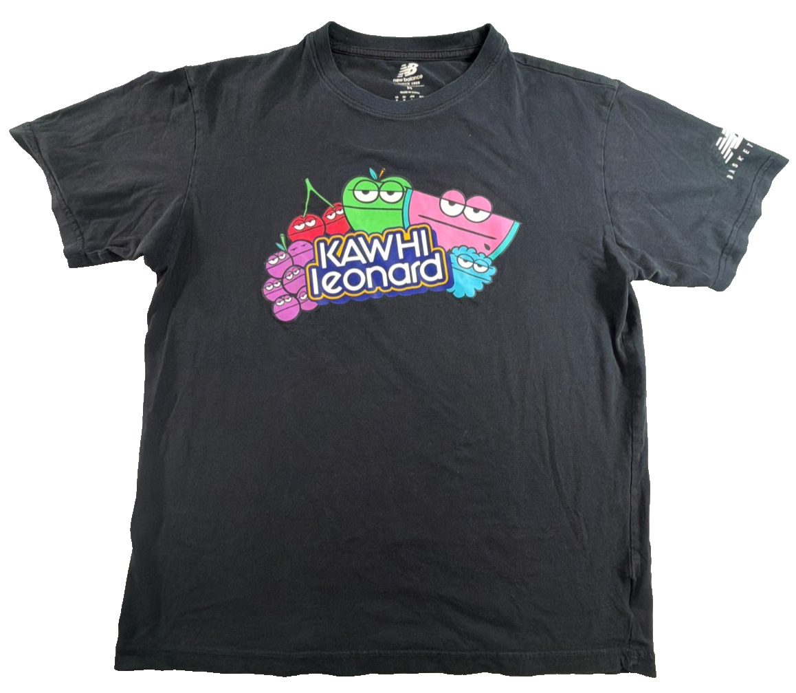 New Balance X Jolly Rancher X Kawhi Leonard Black Shirt Large LIMITED RARE