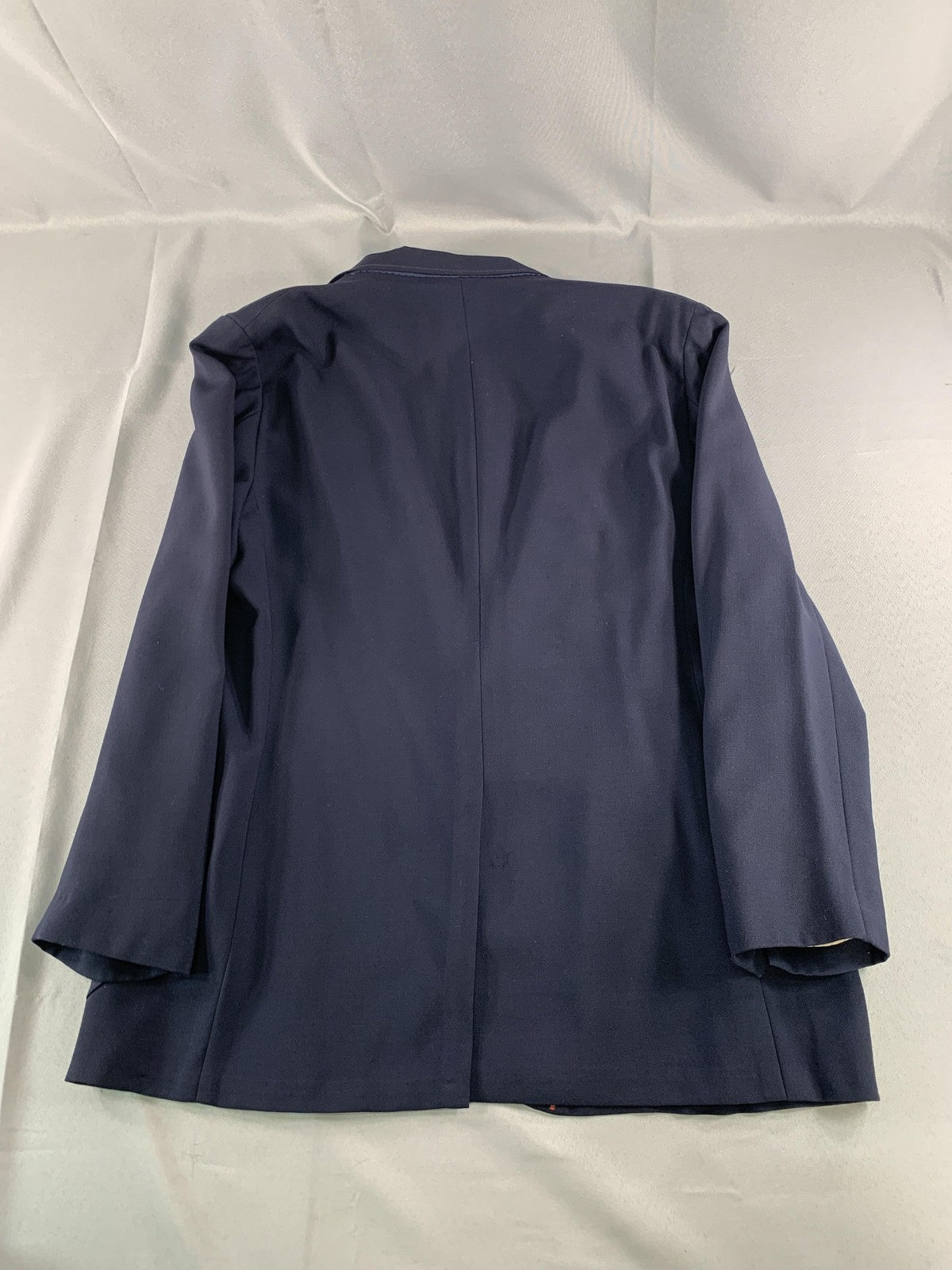 Vintage Eagle Clothes Blazer Mens Large Navy Blue Gold Button Sport Coat Lined