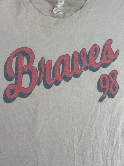 Morgan Wallen 98 Braves Bella Canvas XL Tan Country Music Graphic Tee Shirt