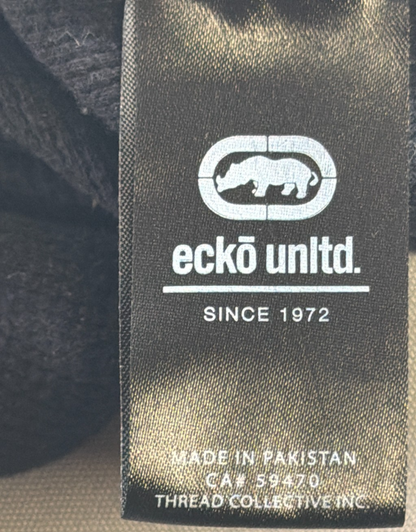 Ecko Unltd Thermal Long Sleeve Shirt Mens 3XL Gray Black Colorblock Waffle Knit