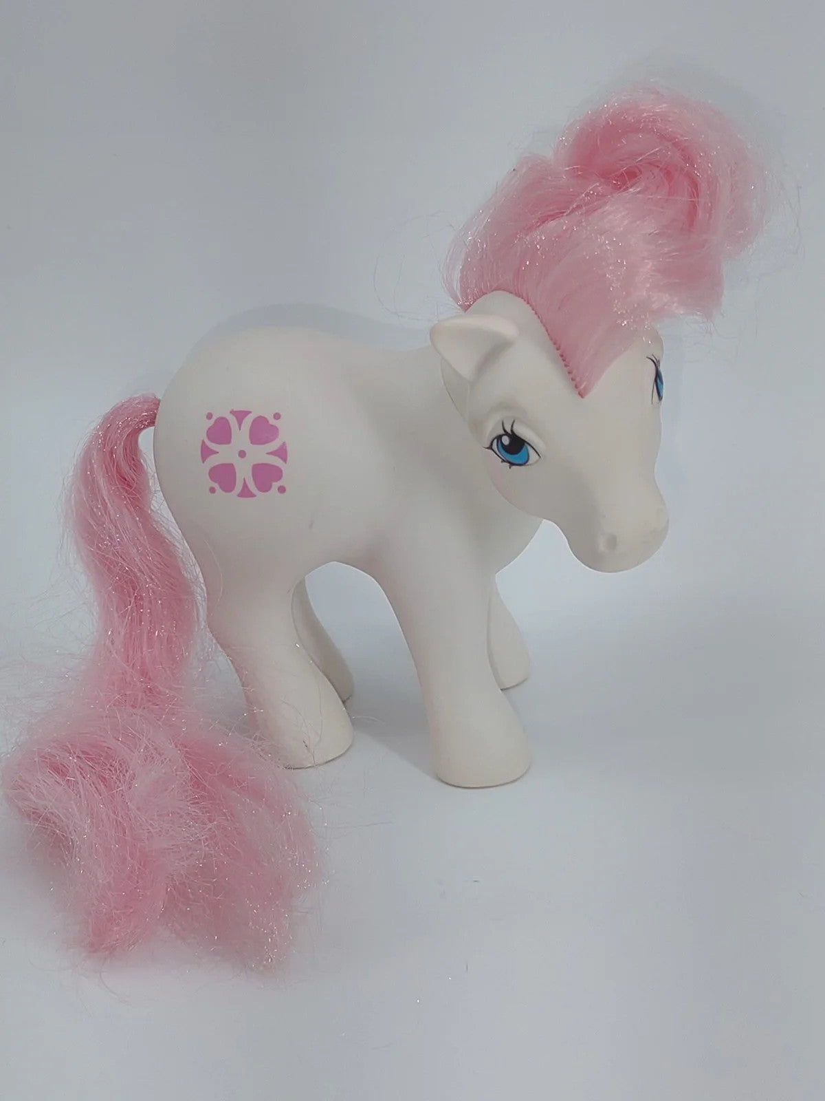 My Little Pony G1 Sundance 1983 Earth Pony White Pink Hearts Vintage Hasbro NWT