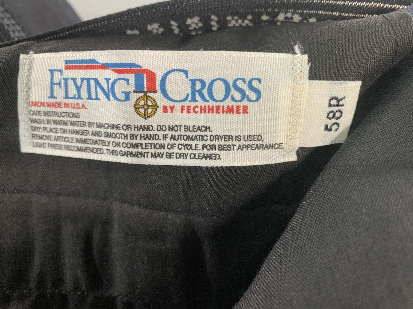 Flying Cross Pants Mens 58R Navy Blue Freedom Fit Command Uniform Cargo USA on