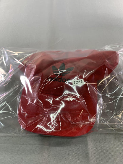 Adidas Originals Hat Cap Strap Back Mens One Size Red Trefoil Embroidered Logo