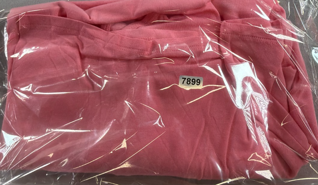 Liz Claiborne Sleepwear Women XL Pink Pajama Top Short Sleeve Pom Pom Trim