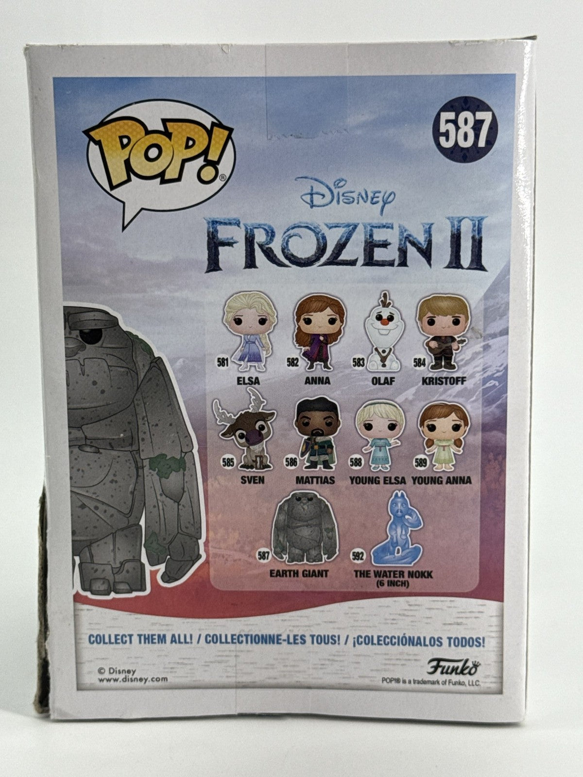 Funko Pop Earth Giant 587 Frozen 2 Vinyl Figure Displayed with Box Apparel NWT