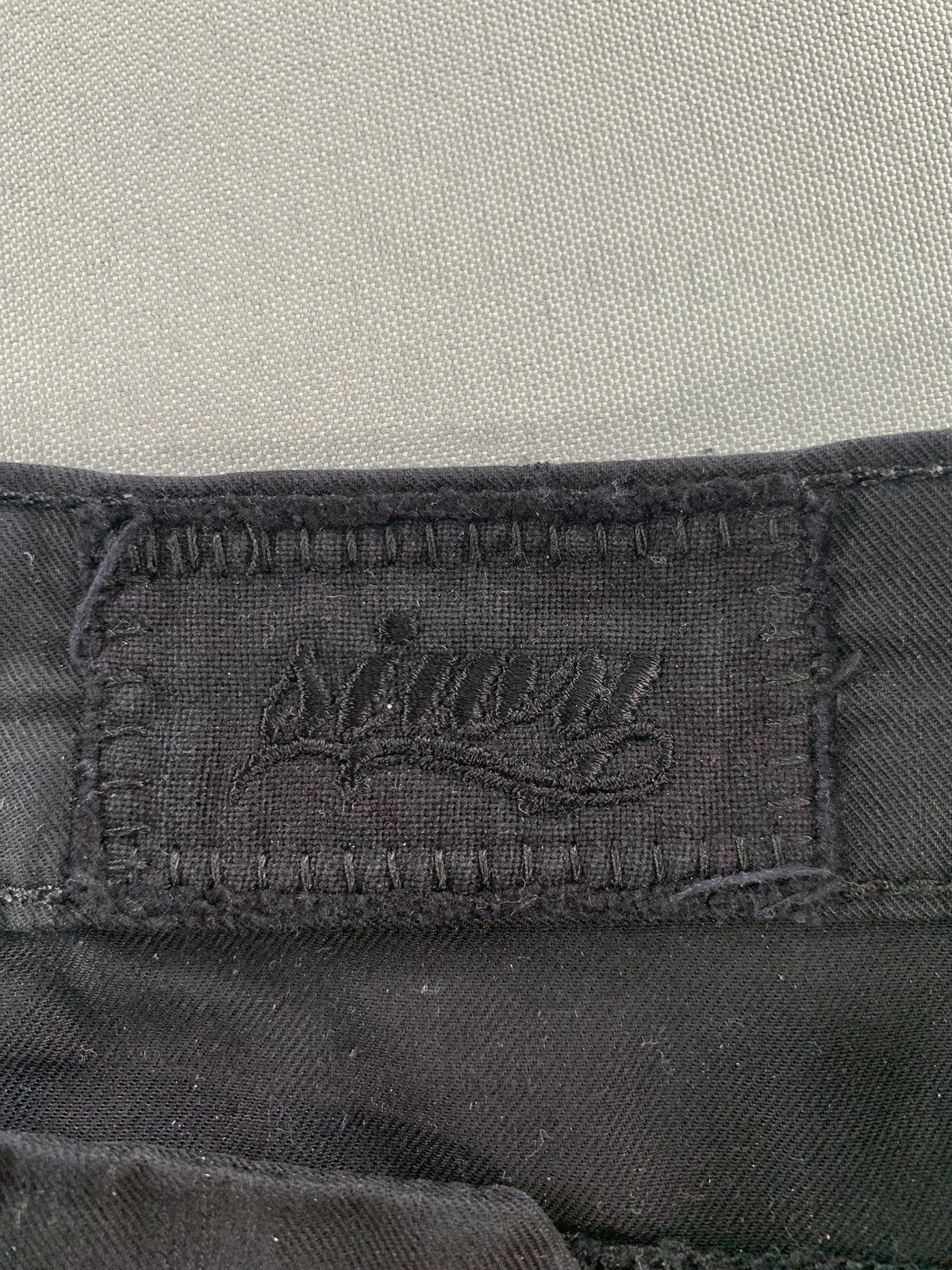 SWY Denim Pants Womens 26 Black Chino Straight Leg Stretch Twill USA Casual on