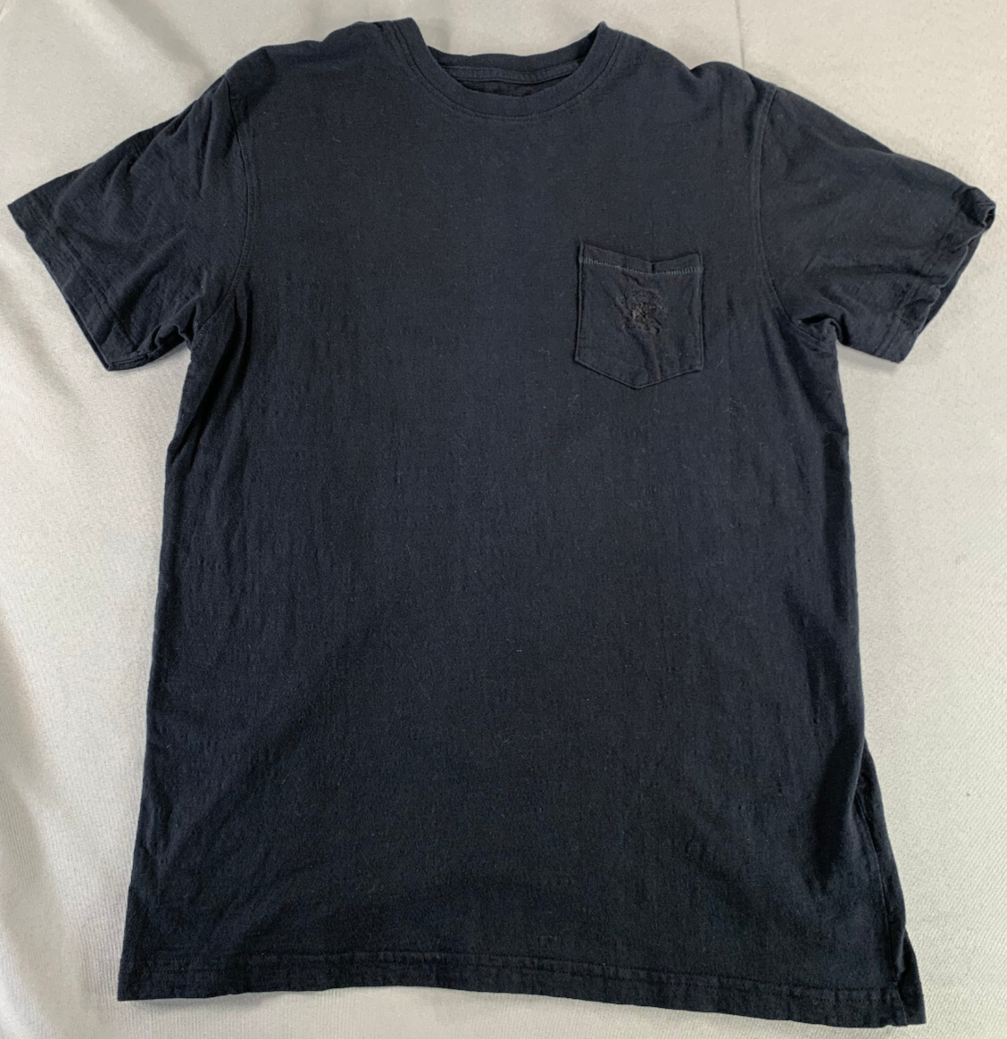 Beverly Hills Polo Club Men’s T-Shirt L Black Chest Pocket Logo 100% Cotton