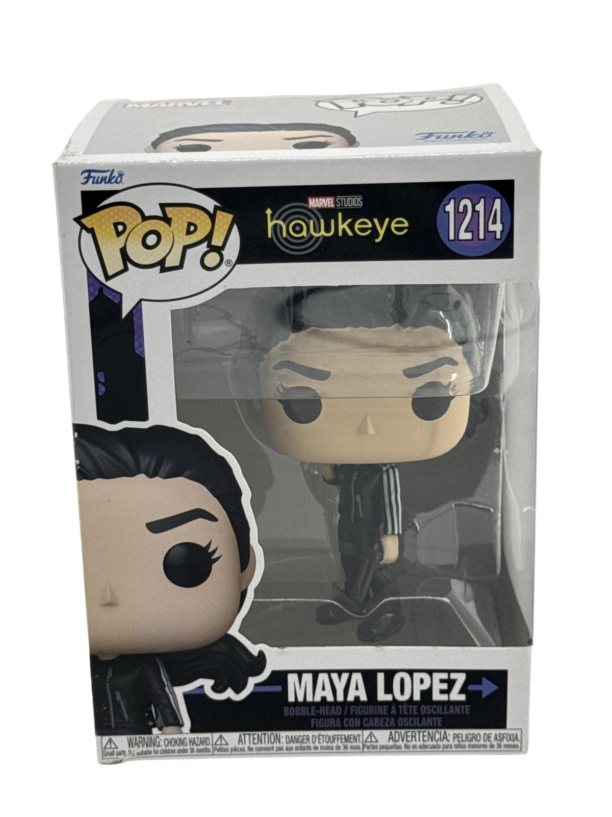 Funko Pop Marvel Hawkeye Maya Lopez #1214 Vinyl Bobblehead Figure Black Common