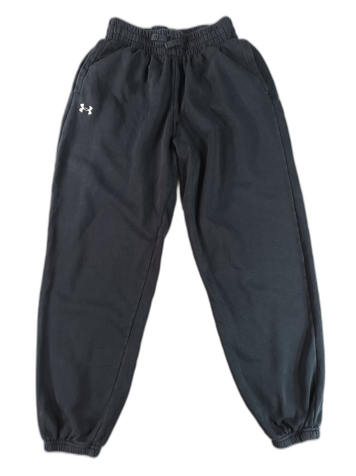 Under Armour Joggers Pants S S/P/CH Black Fleece Regular Fit Elastic Waist