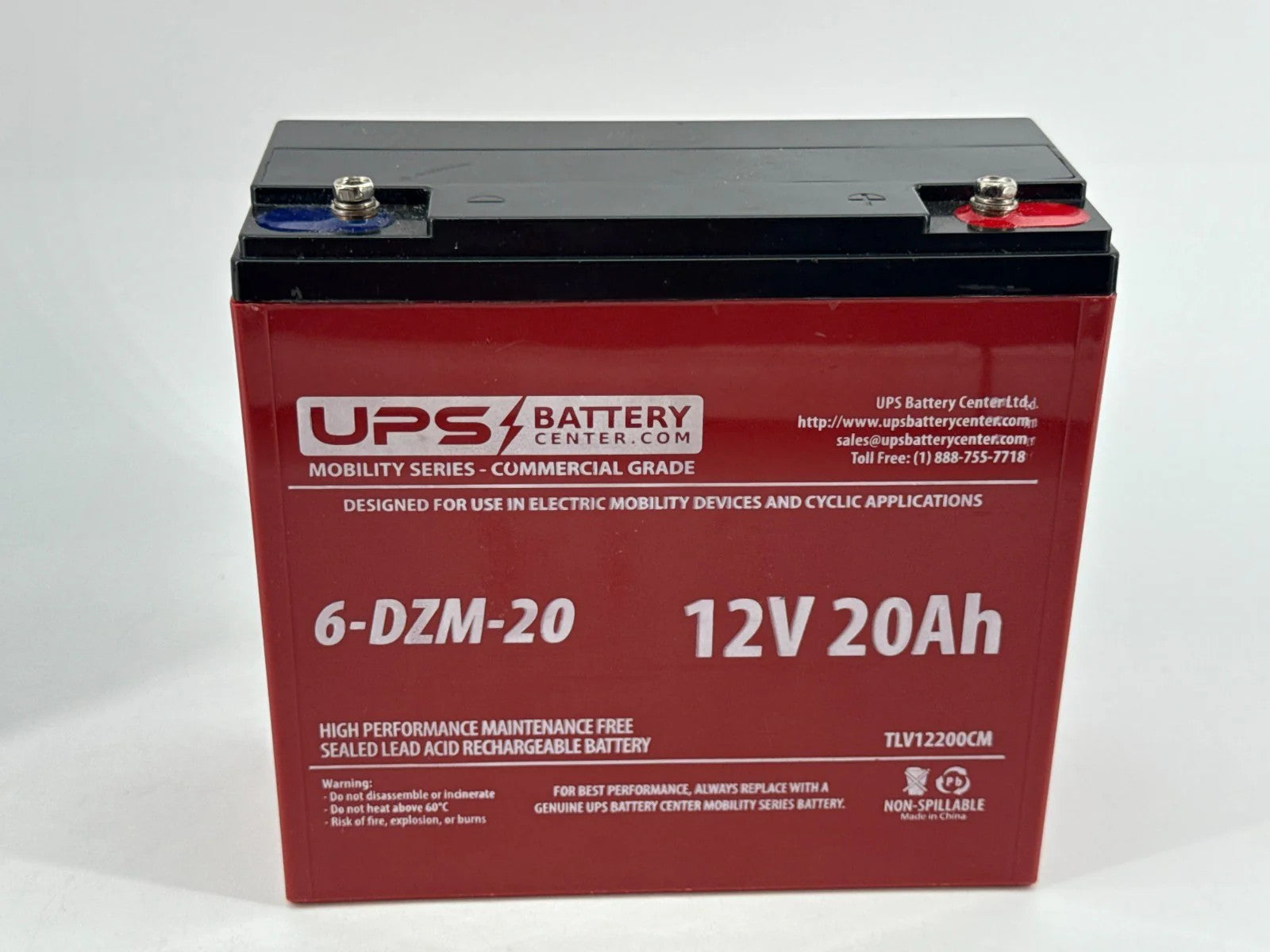 UPS Battery 6-DZM-20 12V 20Ah SLA Mobility Scooter E Bike Rechargeable Cell