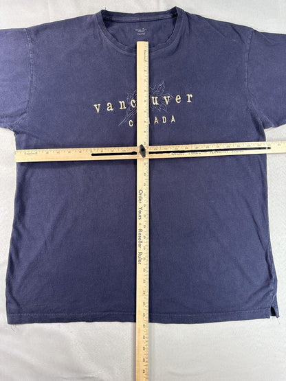 Canadian Spirit Collection Vancouver Travel Graphic Tee XXL XXL/XGG Navy Blue