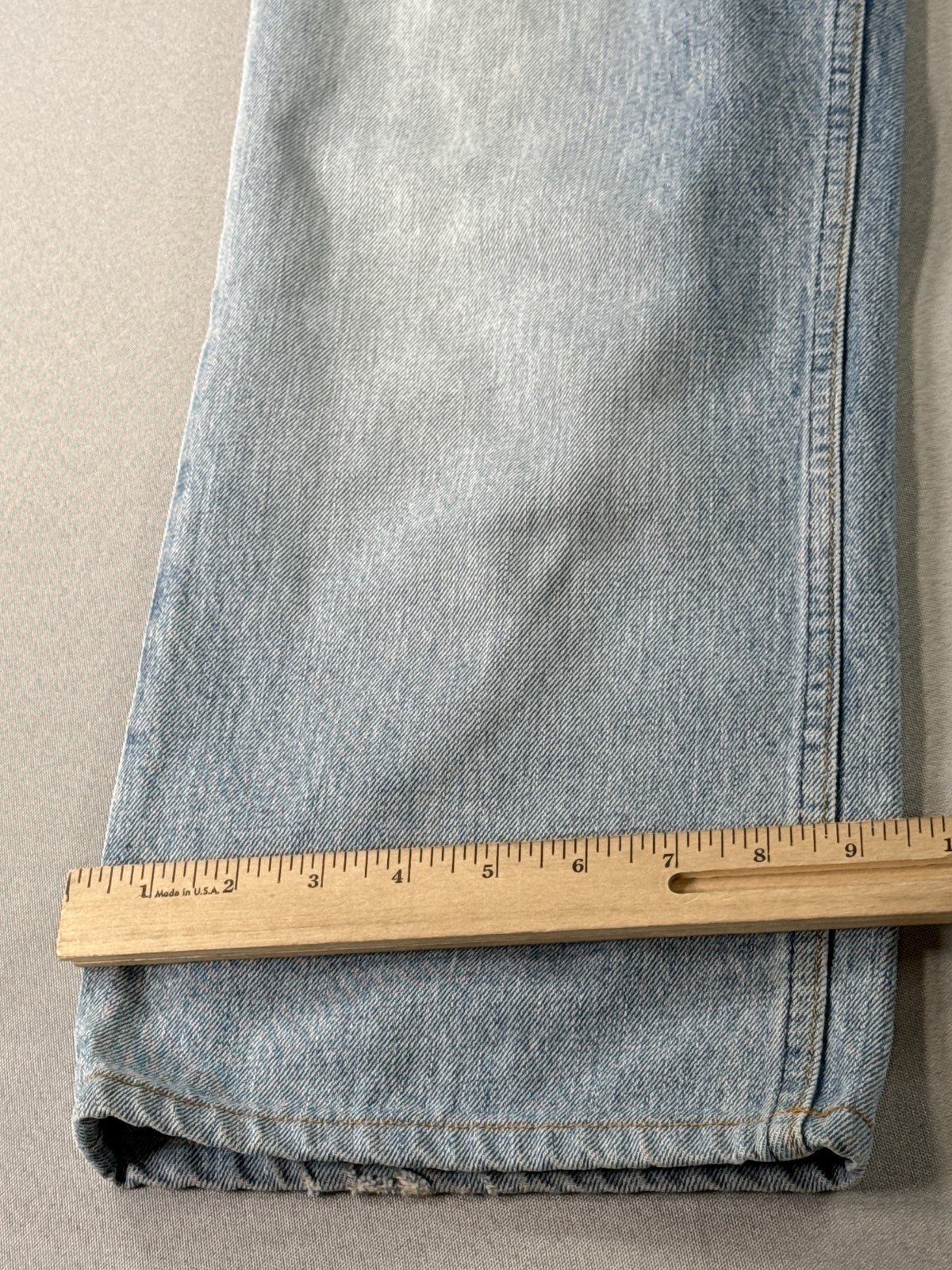 Helmut Lang Straight Leg Jeans 36 Light Wash 100% Cotton Regular Fit