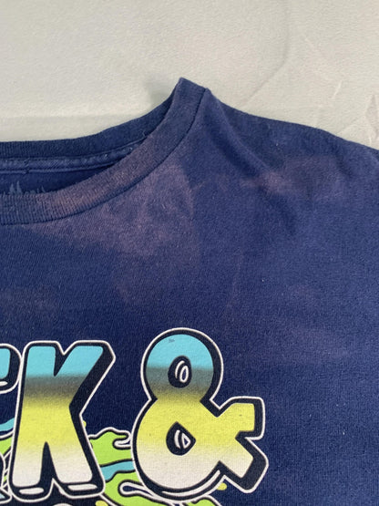 Rick and Morty Shirt Mens XL Blue Cartoon Graphic Tee Adult Portal Comedy Show