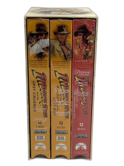 Paramount Indiana Jones VHS Box Set Trilogy Raiders Temple Doom Last Crusade Ark