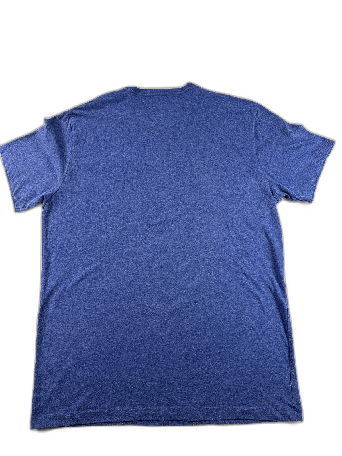 J.Crew Tee Mens Large Blue Cotton Crewneck Short Sleeve Solid Regular Fit Preppy