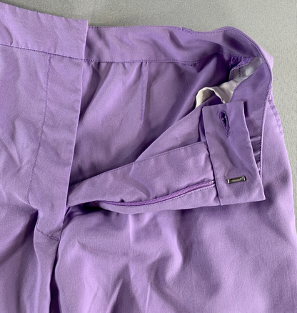 Monterey Club Violet Golf Shorts Women 12 Stretch Bermuda Flat Front Lightweight