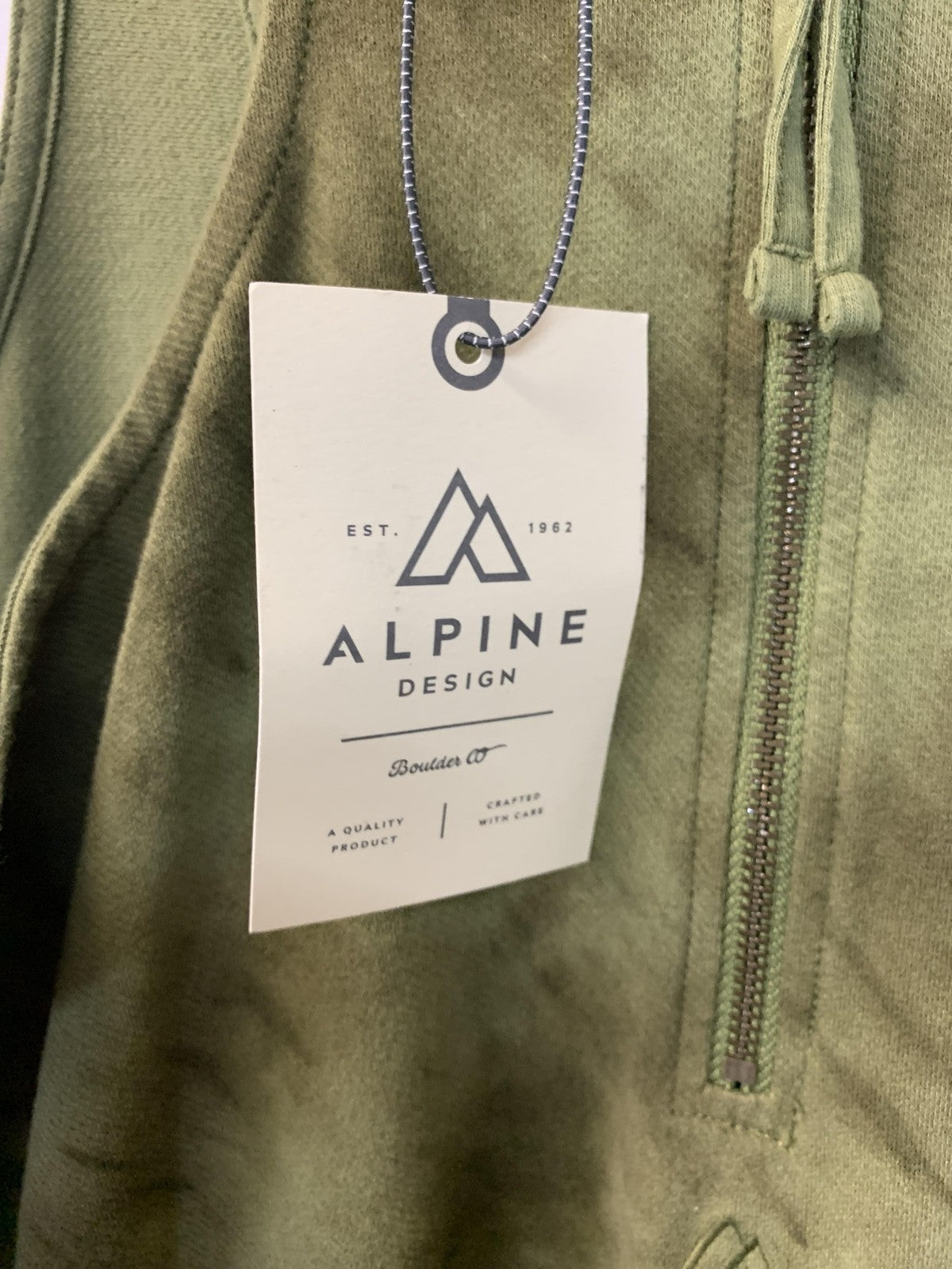Alpine Design Jumpsuit Womens Small Olive Ranger Tie Dye Sleeveless Button Zip