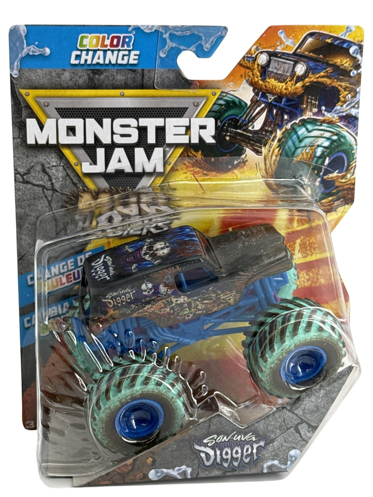Monster Jam Mud Blasters Son-Uva Digger 1:64 Diecast Truck Color Change New