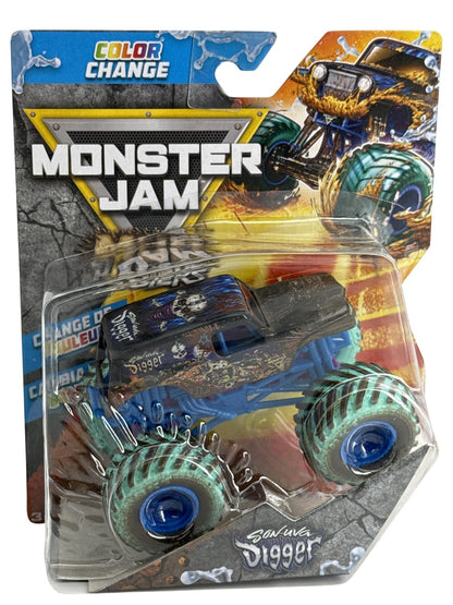 Monster Jam Mud Blasters Son-Uva Digger 1:64 Diecast Truck Color Change New