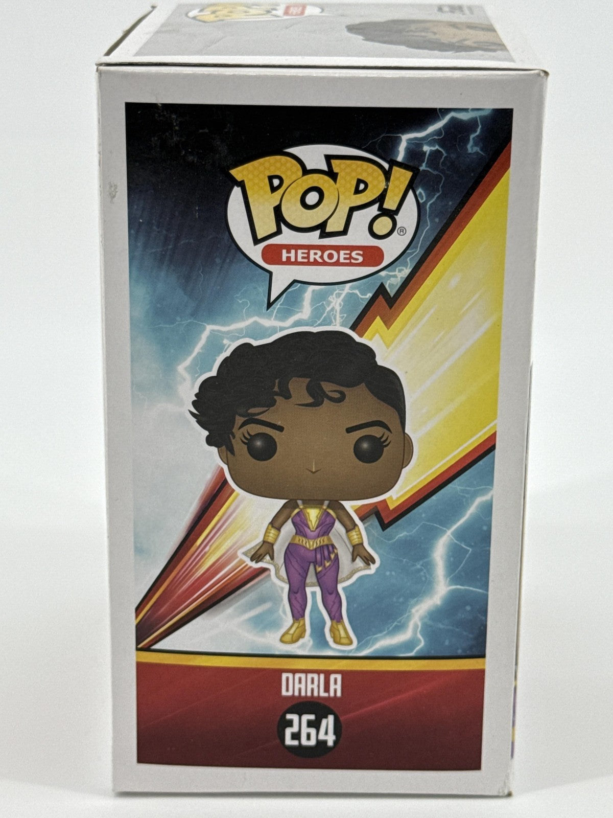Funko Pop Heroes Shazam! DC Darla #264 Vinyl Figure Standard Size Purple Suit