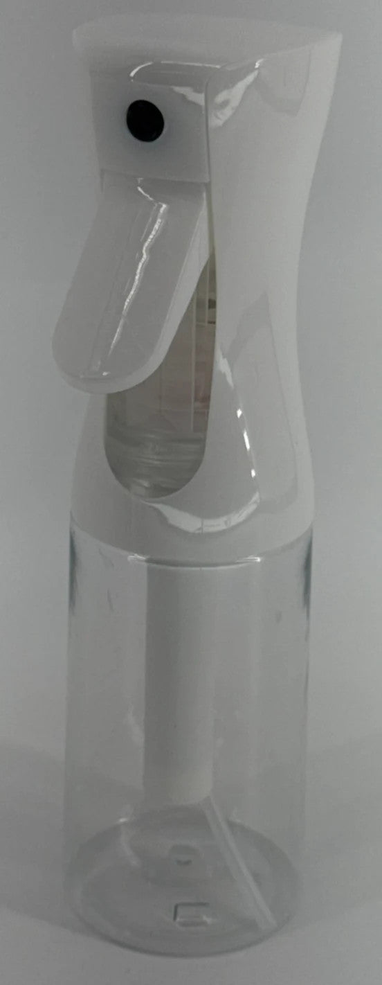 Continuous Mist Spray Bottle 200ml White Salon Hair Barber Plant Water Mister