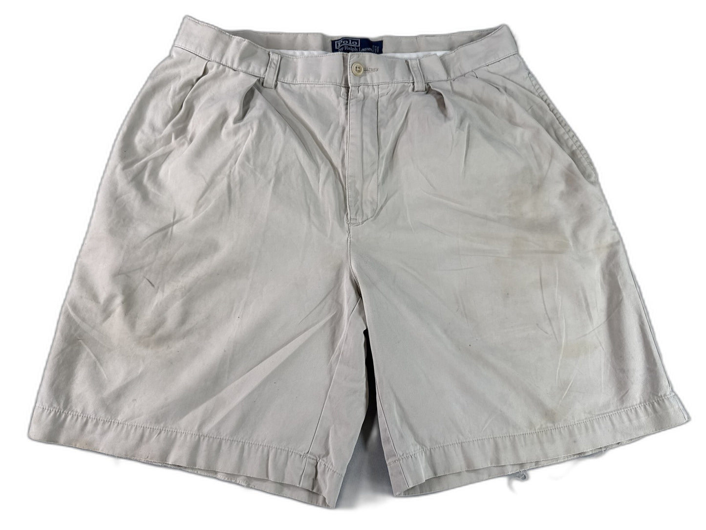 Polo W30 Ralph Lauren Khaki Shorts Unisex 100% Cotton Chino Relaxed Fit Macau