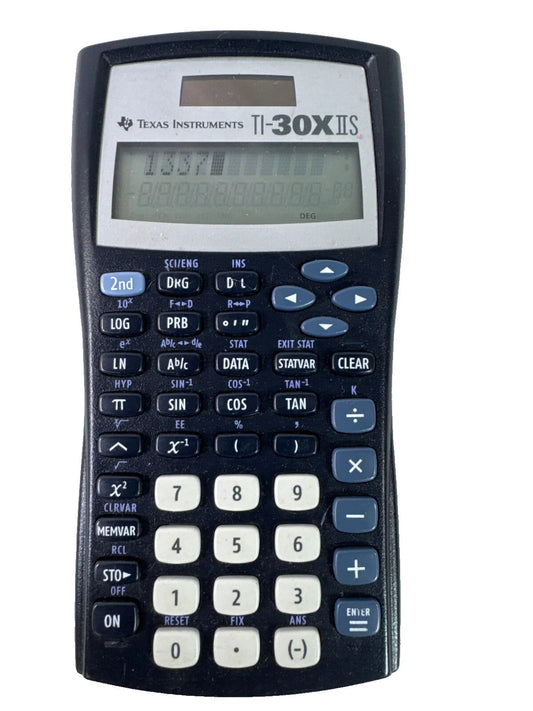 Texas Instruments TI-30X IIS Scientific Calculator Dual Power Tested Works Used