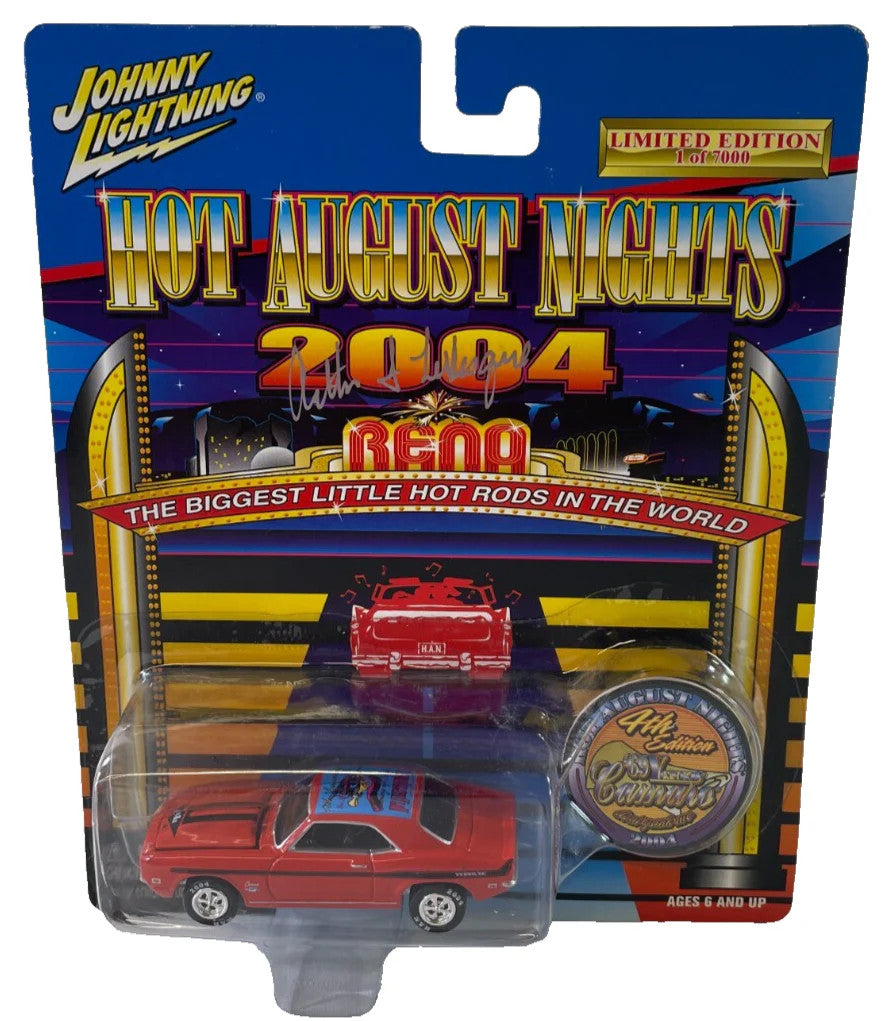 Johnny Lightning 69 Yenko Camaro Signed 1:64 Hot August Nights 2004 Diecast 164