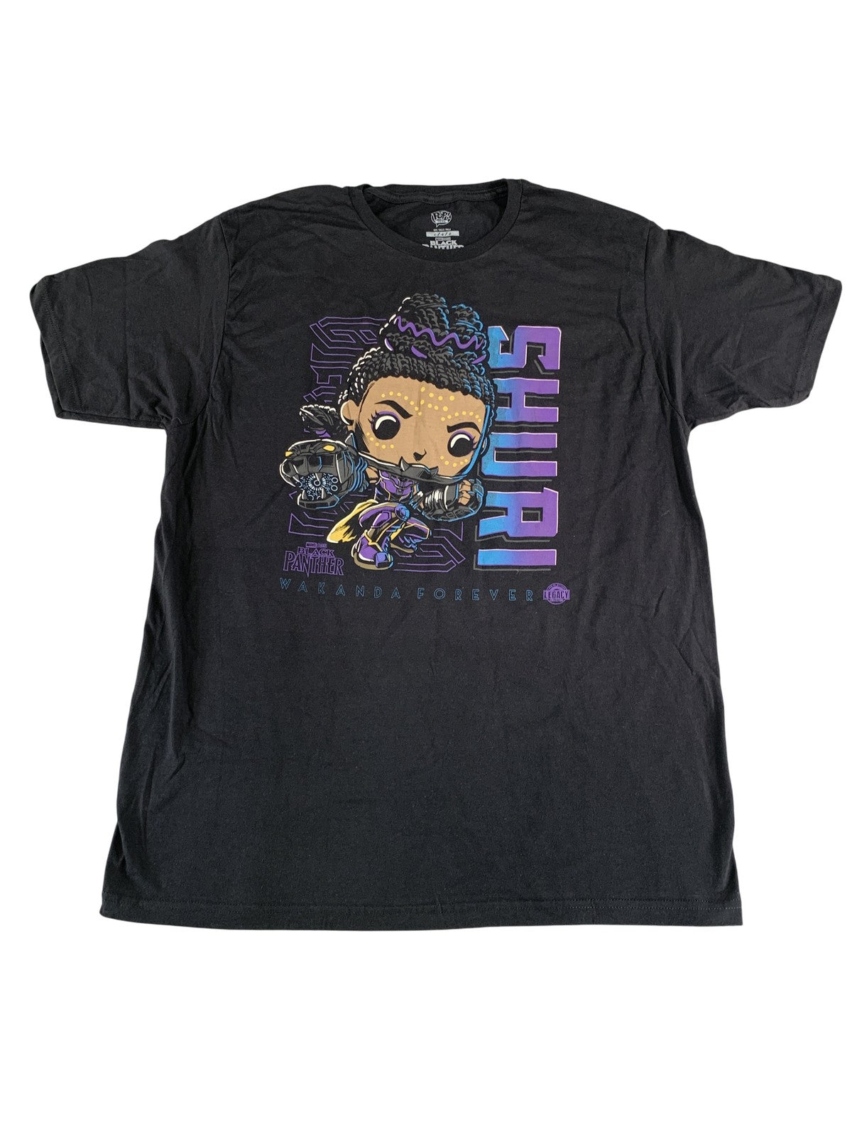 Black Panther Shuri Shirt Mens Large Marvel Wakanda Forever Funko Pop Tee 2022