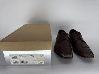 Kurt Geiger Drew Formal Shoes Mens 44 Brown Leather Square Toe Portugal Loafers