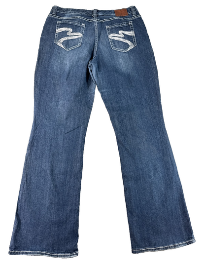 Maurices Bootcut Jeans Womens 13/14 Long Blue Stretch Denim Mid Rise Flare