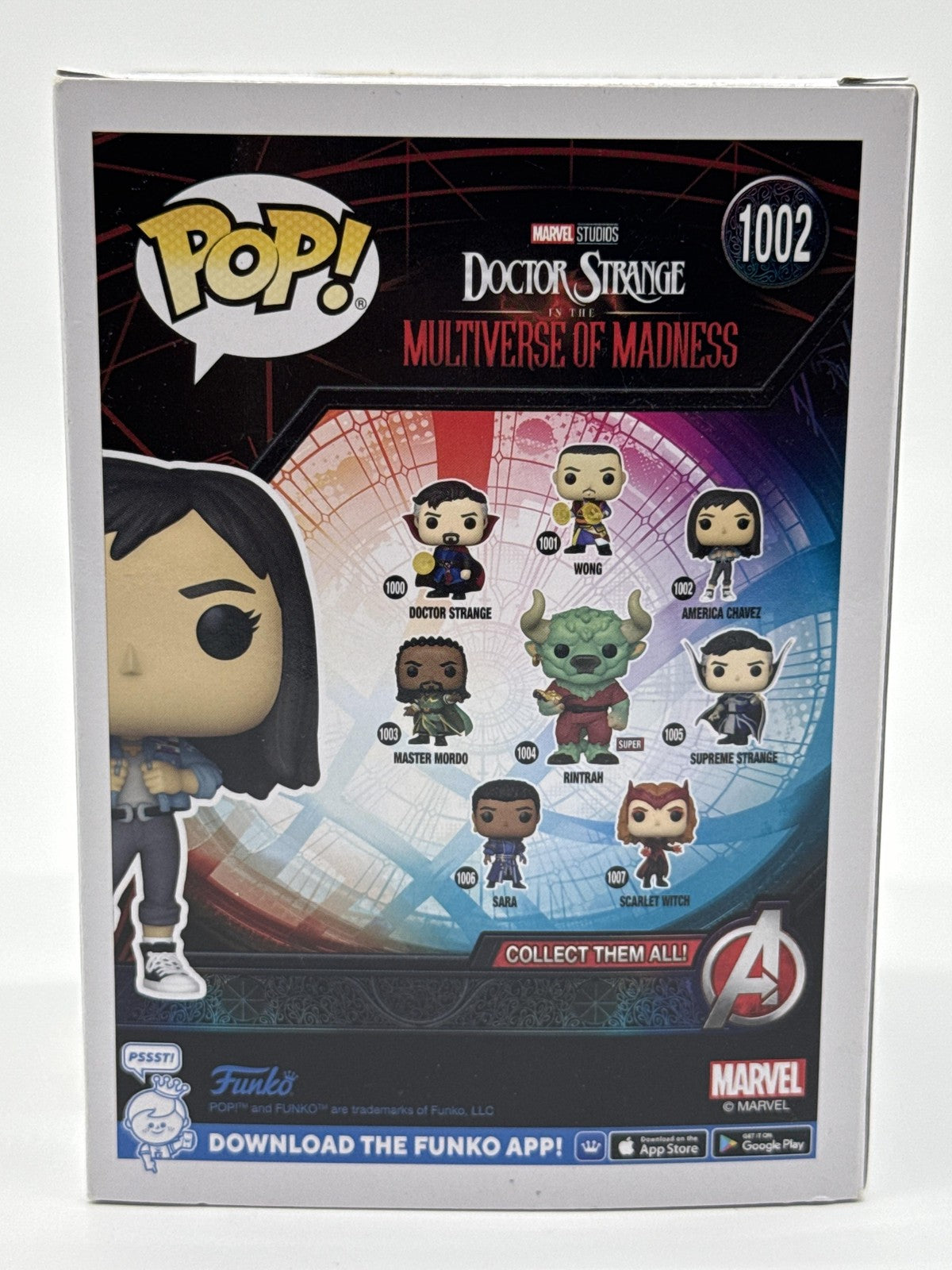 Funko Pop Marvel Doctor Strange America Chavez #1002 Vinyl Figure Multicolor