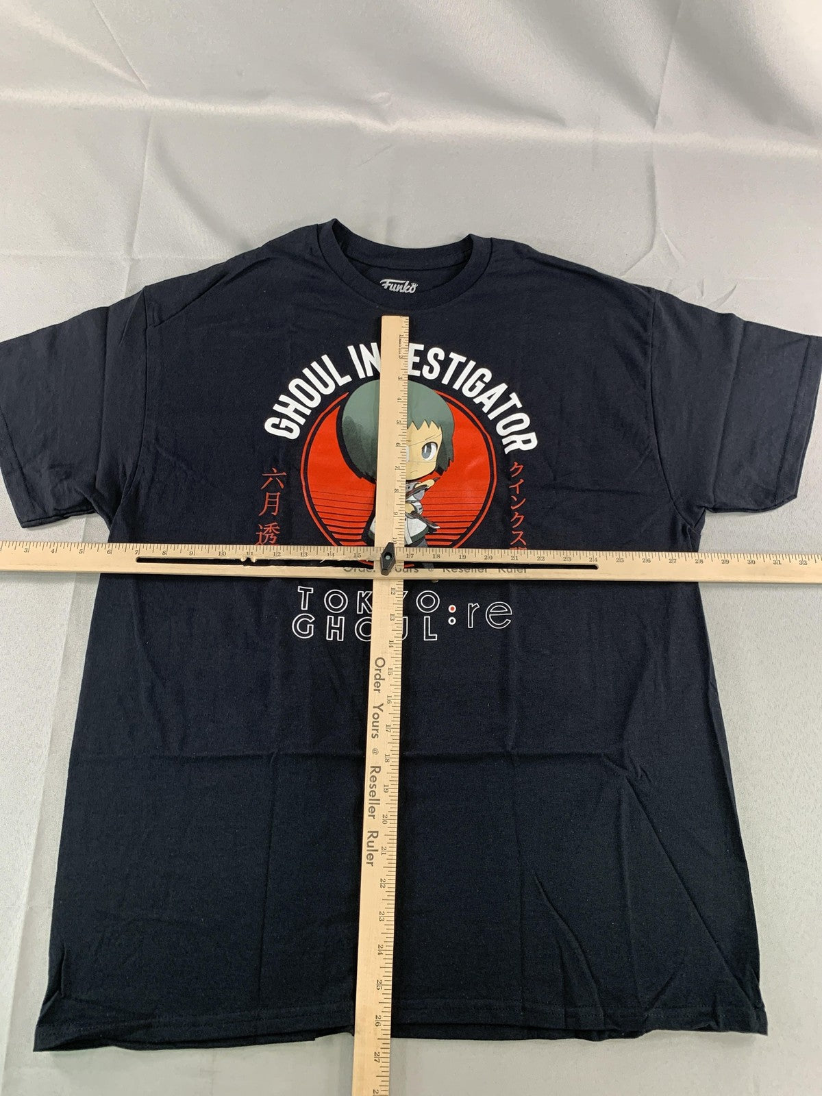 Tokyo Ghoul:re Shirt Mens XL Black Funko Ghoul Investigator Anime Graphic Tee