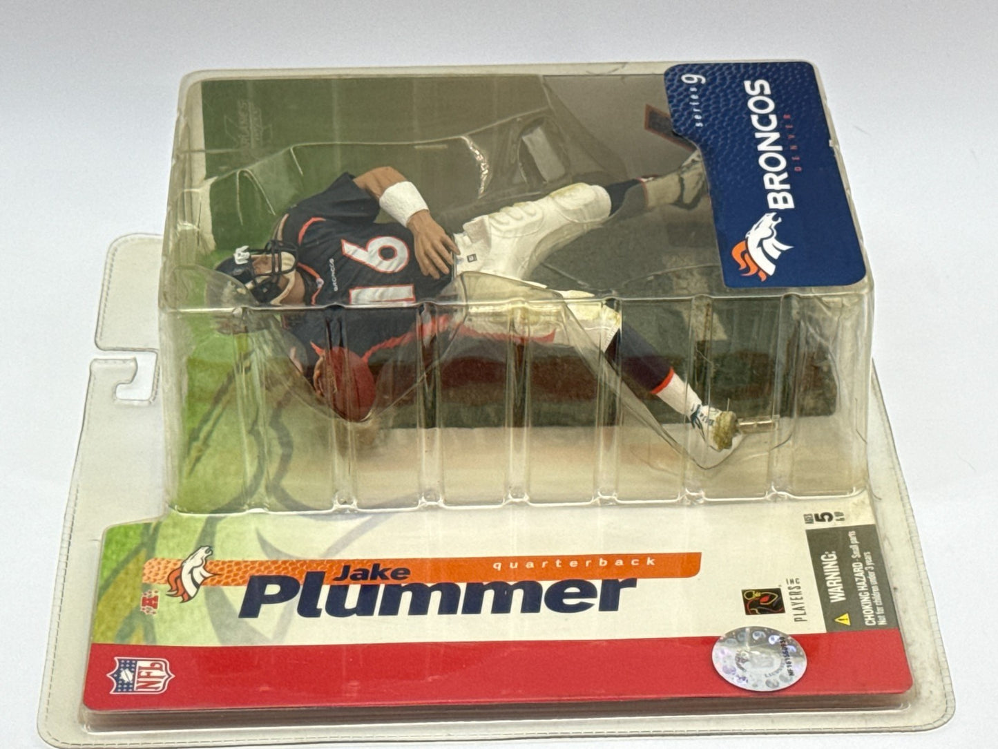 McFarlane NFL Series 9 Jake Plummer Denver Broncos QB #16 Blue Jersey Figure