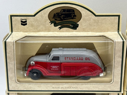 Lledo Days Gone Standard Oil Chevron Truck Set Lot 6 Diecast England Boxed Red