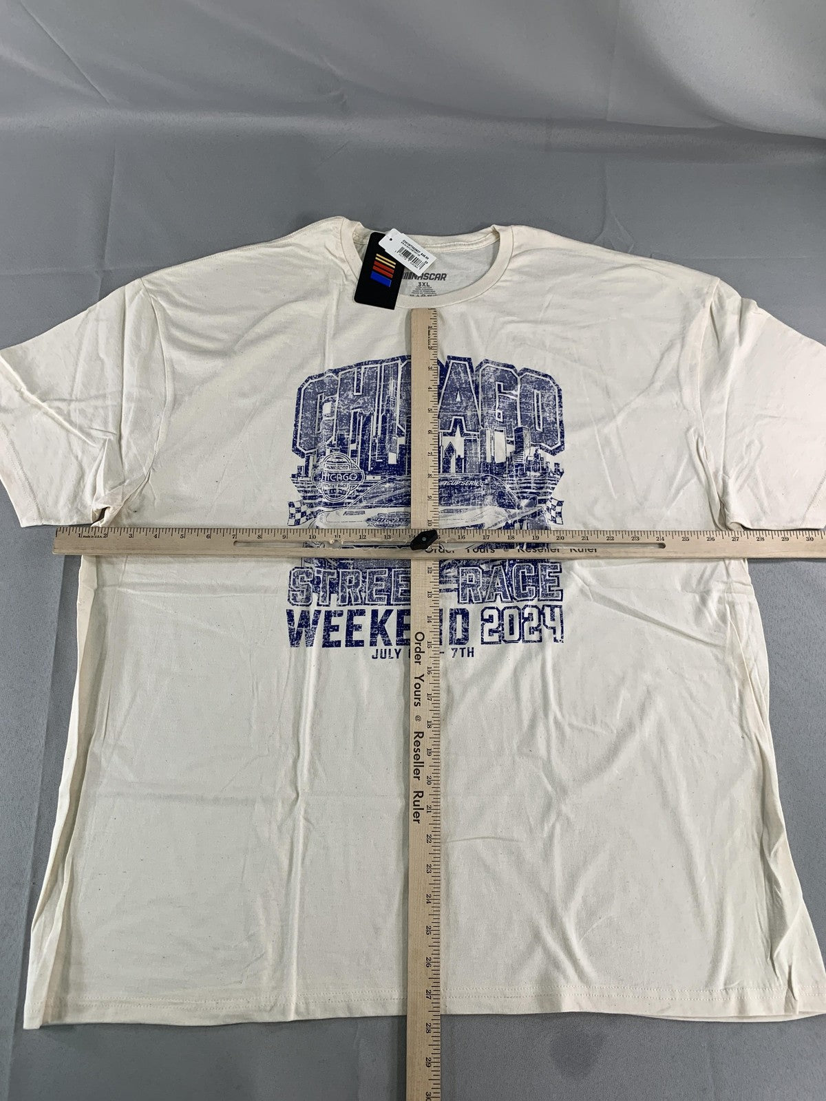Chicago Street Race Shirt Mens 3XL White NASCAR Racing Weekend 2024 Tee T-Shirt