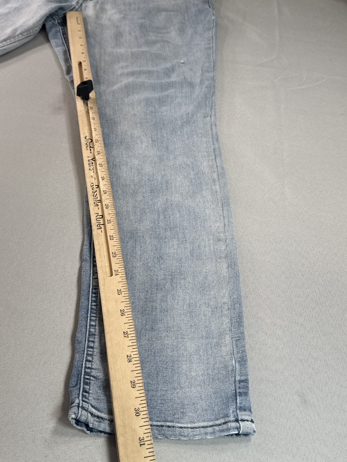 Pacsun Light Wash Skinny Jeans 34 x 32 Womens 34x32 Blue Denim Slim Fit Stretch