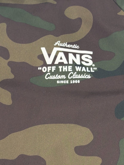 Vans Torrey Coach Jacket Mens Small Woodland Camo Windbreaker Snap Off The Wall