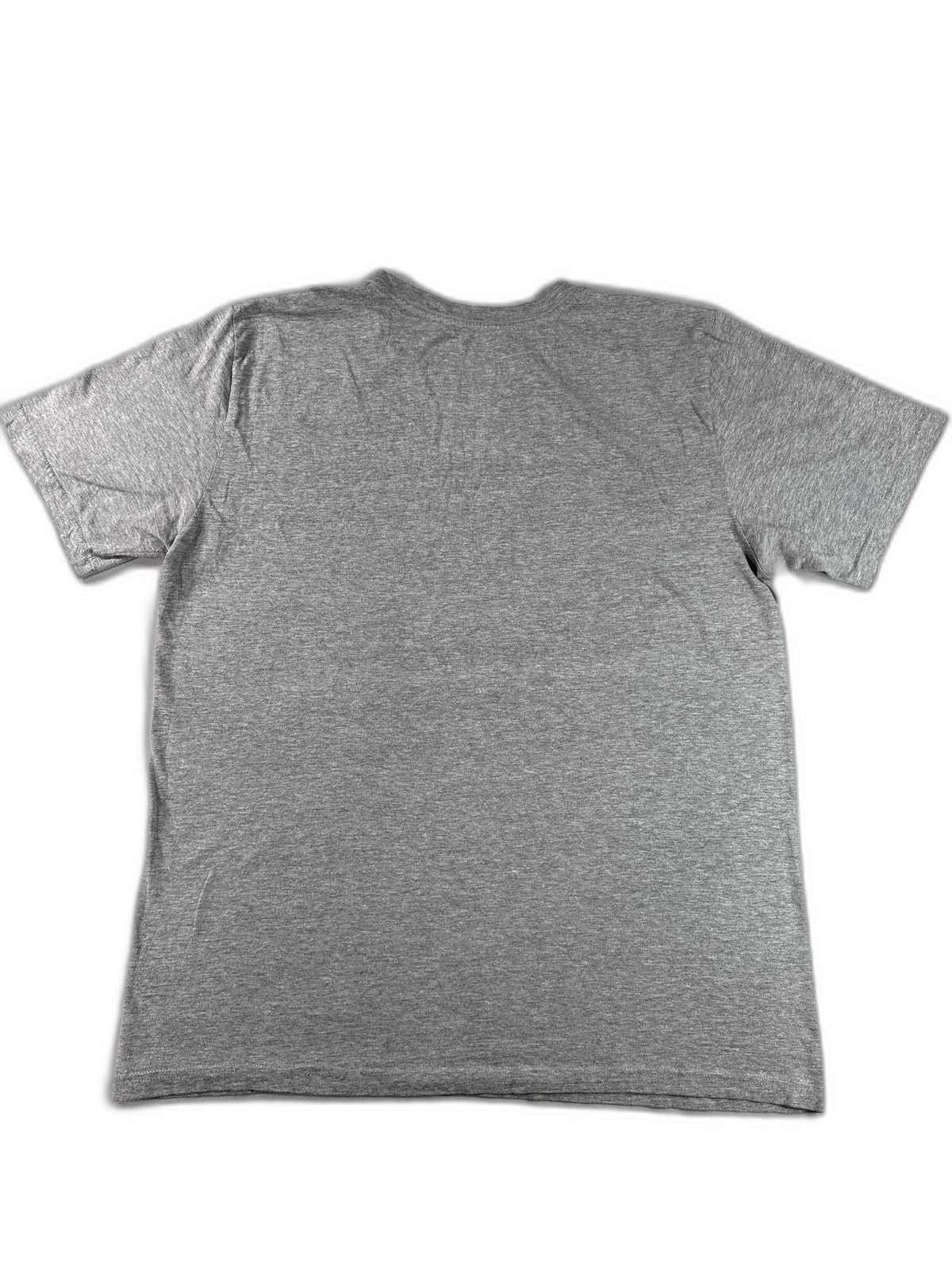 Nike Camo Logo Graphic Tee Mens L Gray Cotton Crewneck Short Sleeve Regular Fit