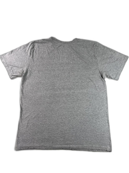 Nike Camo Logo Graphic Tee Mens L Gray Cotton Crewneck Short Sleeve Regular Fit