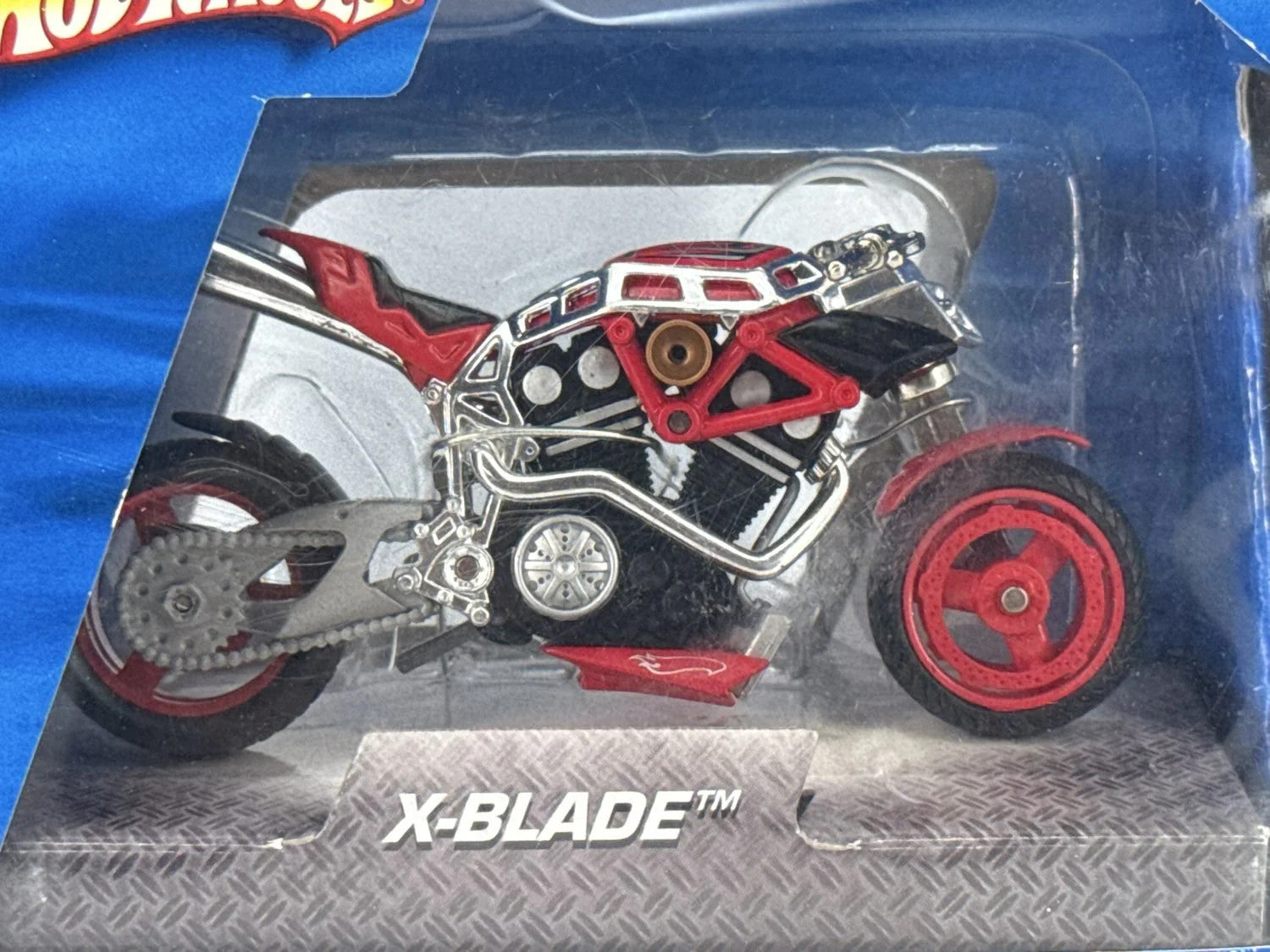 Hot Wheels X Blade Motorcycle 1:18 Diecast Red Street Power Bike Model 118 NWT