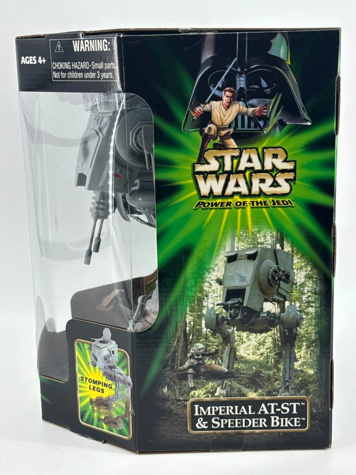 Star Wars Power of the Jedi POTJ Imperial AT-ST amp Speeder Bike Paploo 1783 NWT