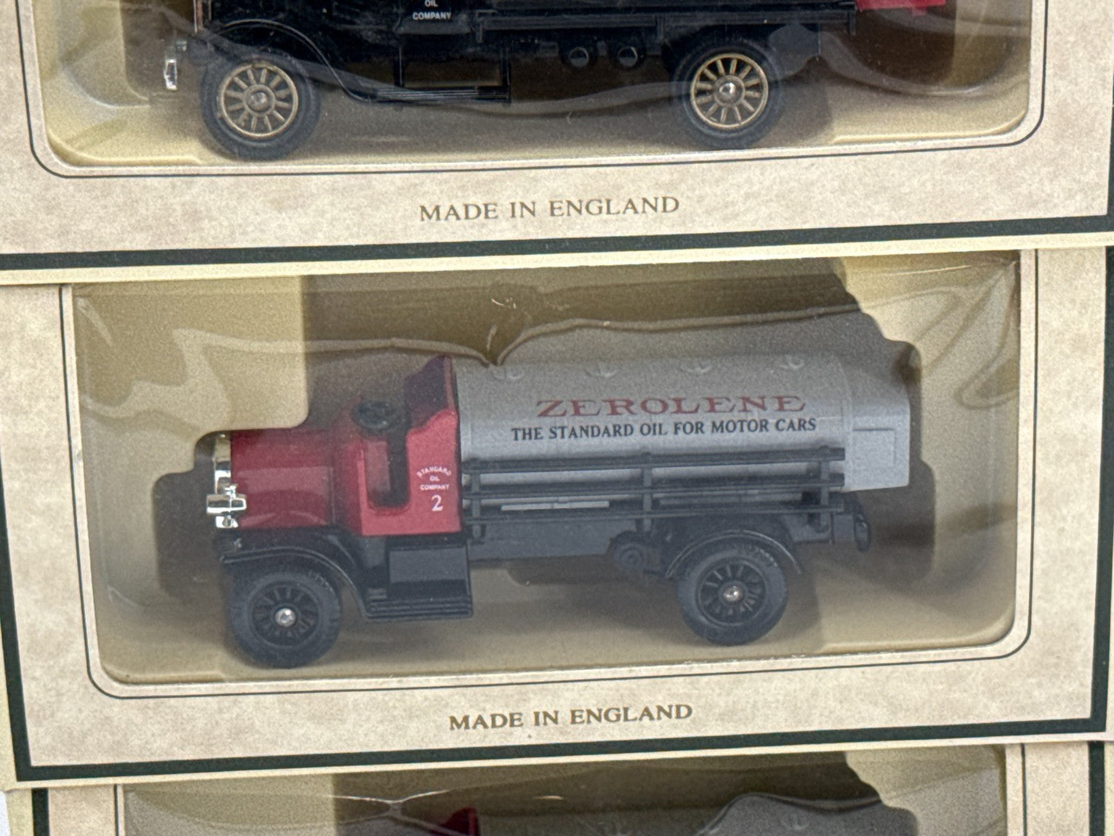 Chevron Tanker Truck Lot Zerolene Standard Oil Diecast England Boxed Set 925