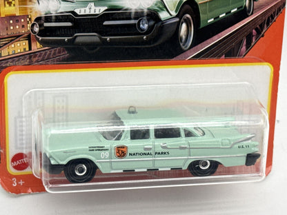Matchbox 59 Dodge Coronet Police Diecast Car 1:64 Scale Green Metal Toy