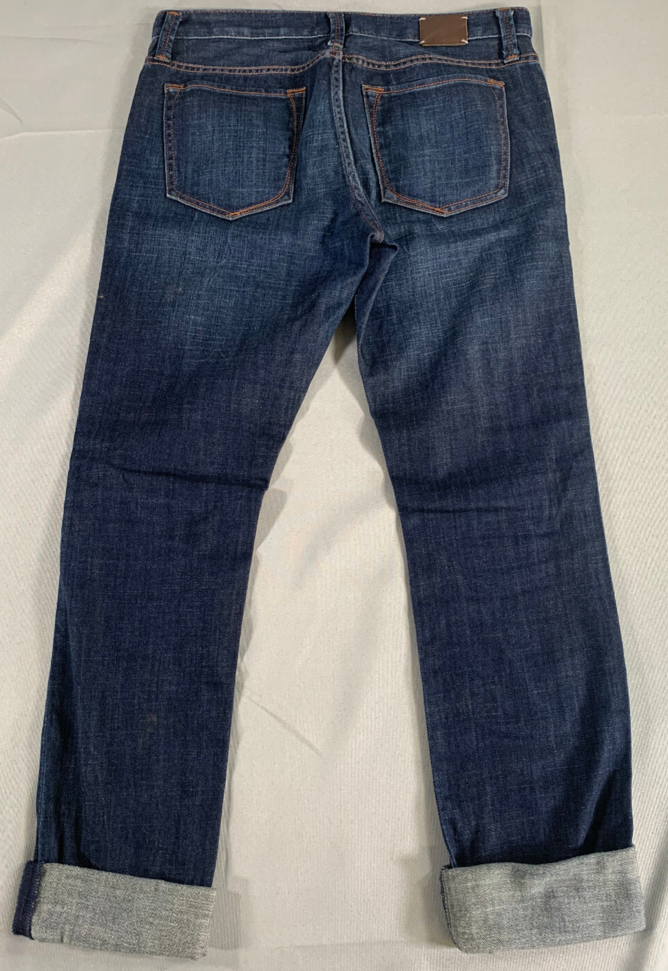 Banana Republic Skinny Jeans Women 27 Dark Wash Cuffed Stretch Denim Classic Fit