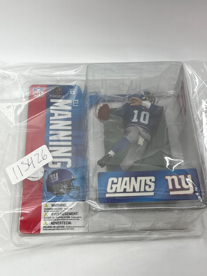 McFarlane NFL Series 13 Eli Manning NY Giants #10 QB Blue Jersey Figure Debut
